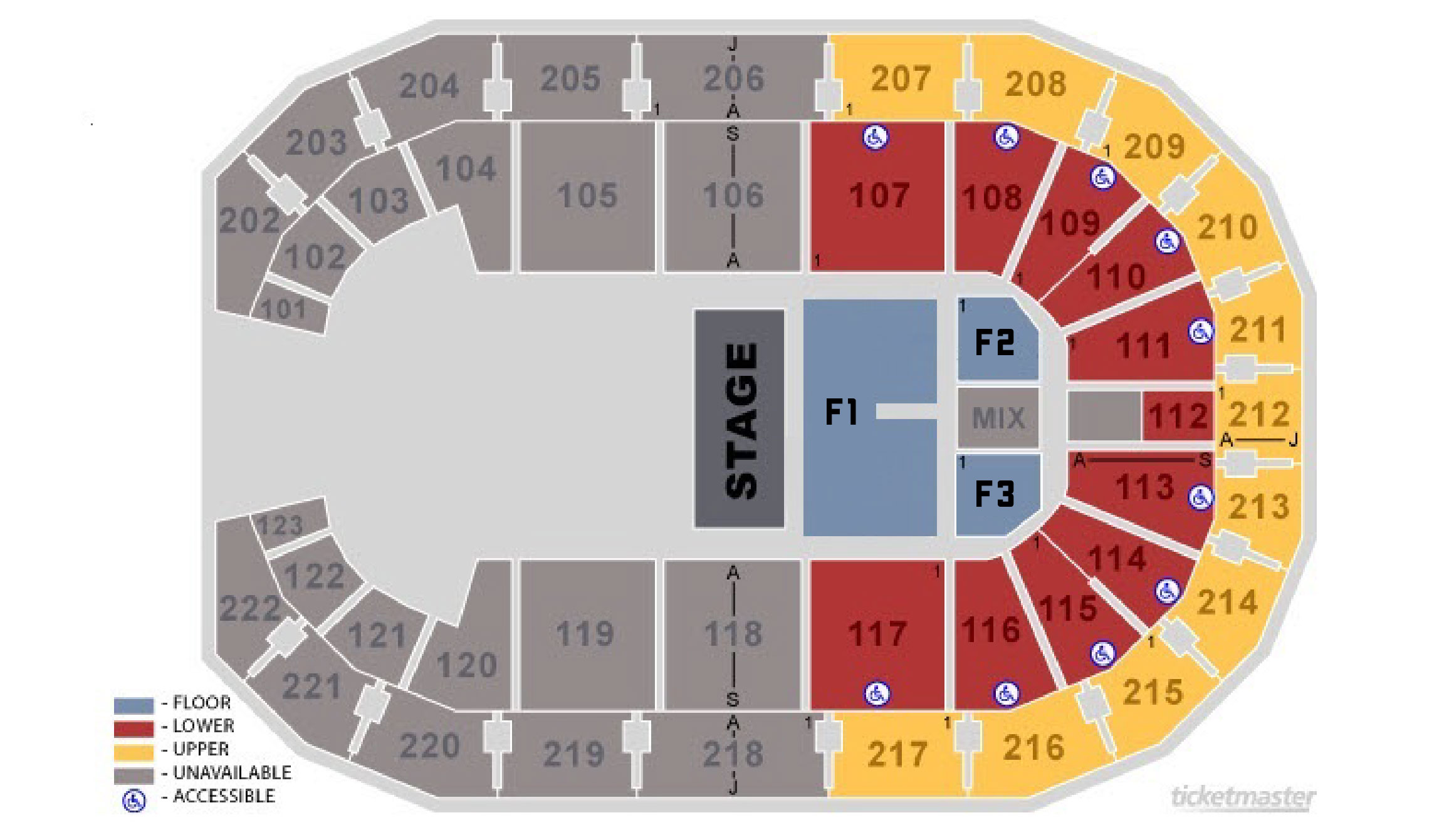 Landers Center Seating Chart Nxt